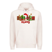 Pale Pink christmas mom mom claus Premium Hoodie - FaDigitalArtStudio