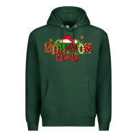 Sports Green christmas mom mom claus Premium Hoodie - FaDigitalArtStudio
