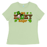 Matcha st patricks one lucky heifer baby cow Ladies Tee - Artiststas