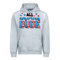 Heather Grey All American dude Urban Hoodie - Neo Western