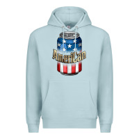 Blue Mist American 4th of July Premium Hoodie - CowGirlArtShop