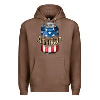 Chestnut American 4th of July Premium Hoodie - CowGirlArtShop