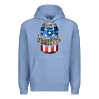 Colony Blue American 4th of July Premium Hoodie - CowGirlArtShop