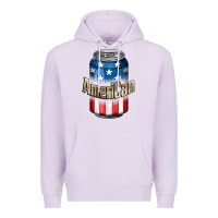 Lilac American 4th of July Premium Hoodie - CowGirlArtShop