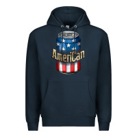 Navy American 4th of July Premium Hoodie - CowGirlArtShop