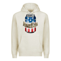 Oatmeal Heather American 4th of July Premium Hoodie - CowGirlArtShop