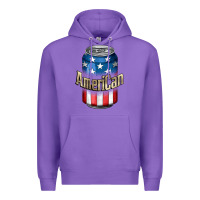Purple American 4th of July Premium Hoodie - CowGirlArtShop