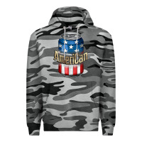 Slate Camo American 4th of July Premium Hoodie - CowGirlArtShop