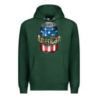 Sports Green American 4th of July Premium Hoodie - CowGirlArtShop
