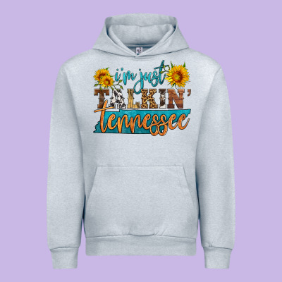 I'm Just Talking Tennessee Urban Hoodie Designed By Hra Design Shop