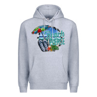 Heather Grey beach please Premium Hoodie - SublimationCraftShop