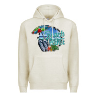 Oatmeal Heather beach please Premium Hoodie - SublimationCraftShop