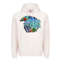 Pale Pink beach please Premium Hoodie - SublimationCraftShop