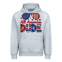 Heather Grey All American dude Urban Hoodie - Neo Western