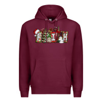 Burgundy Faith Premium Hoodie - CowhideDigitalArt