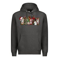 Charcoal Heather Faith Premium Hoodie - CowhideDigitalArt