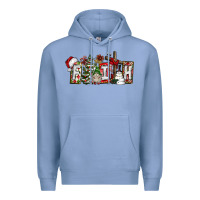 Colony Blue Faith Premium Hoodie - CowhideDigitalArt