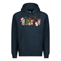 Navy Faith Premium Hoodie - CowhideDigitalArt