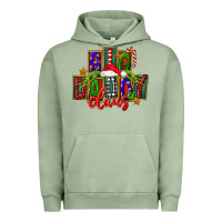 Pigment Oil Green Christmas big daddy claus Urban Hoodie - FaDigitalArtStudio