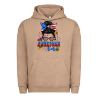 Pigment Burro All American Babe 4th of July Urban Hoodie - CowGirlArtShop