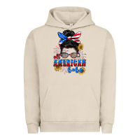 Pigment French Oak All American Babe 4th of July Urban Hoodie - CowGirlArtShop