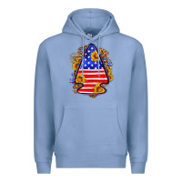 Colony Blue American flag arrowhead Premium Hoodie - Neo Western