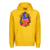 Lemon American flag arrowhead Premium Hoodie - Neo Western