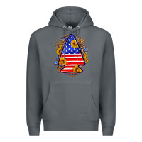 Rock American flag arrowhead Premium Hoodie - Neo Western