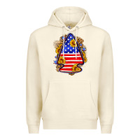 Sandshell American flag arrowhead Premium Hoodie - Neo Western