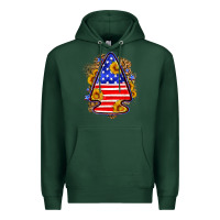 Sports Green American flag arrowhead Premium Hoodie - Neo Western