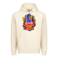 Tofu American flag arrowhead Premium Hoodie - Neo Western