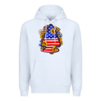 White American flag arrowhead Premium Hoodie - Neo Western
