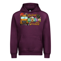 Mauve Wine Student Delivery Specialist Urban Hoodie - CowhideDigitalArt
