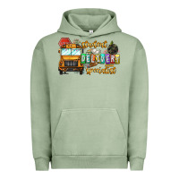 Pigment Oil Green Student Delivery Specialist Urban Hoodie - CowhideDigitalArt