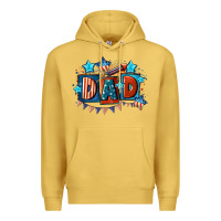 Antique Gold American Dad  4th of july Premium Hoodie - CowGirlArtShop