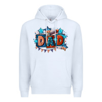 White American Dad  4th of july Premium Hoodie - CowGirlArtShop
