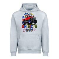 Heather Grey All American Boy 4th july Urban Hoodie - CowGirlArtShop