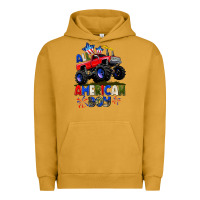 Pigment Peanut Butter All American Boy 4th july Urban Hoodie - CowGirlArtShop