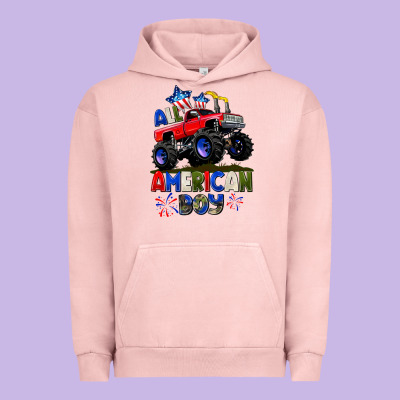 All American Boy 4th July Urban Hoodie Designed By Cowgirlartshop
