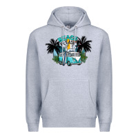 Heather Grey beach please Premium Hoodie - SublimationCraftShop