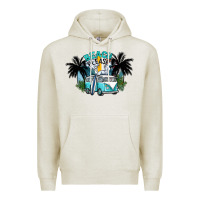 Oatmeal Heather beach please Premium Hoodie - SublimationCraftShop