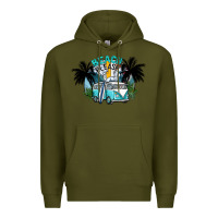 Army Green beach please Premium Hoodie - SublimationCraftShop