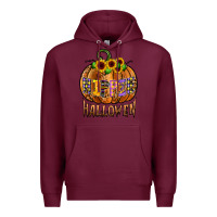 Burgundy hippie halloween Premium Hoodie - CowhideDigitalArt