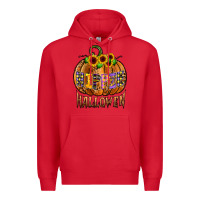 Red hippie halloween Premium Hoodie - CowhideDigitalArt