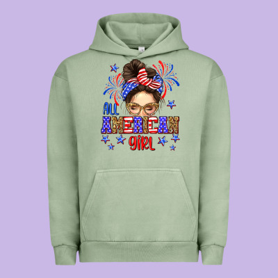 All American Girl Urban Hoodie Designed By Neo Western
