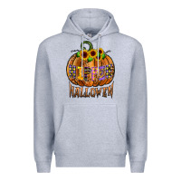 Heather Grey hippie halloween Premium Hoodie - CowhideDigitalArt