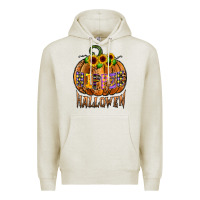 Oatmeal Heather hippie halloween Premium Hoodie - CowhideDigitalArt