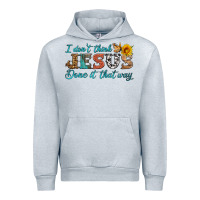 Heather Grey i don't think jesus done it that way Urban Hoodie - HRA Design Shop