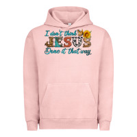 Pigment Salmon i don't think jesus done it that way Urban Hoodie - HRA Design Shop