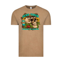 Vintage Coffee dead tired fueled by coffee Vintage Tee - Artiststas